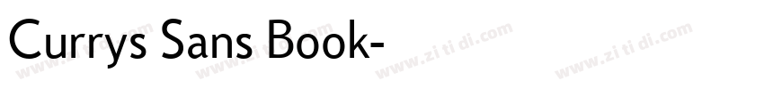 Currys Sans Book字体转换